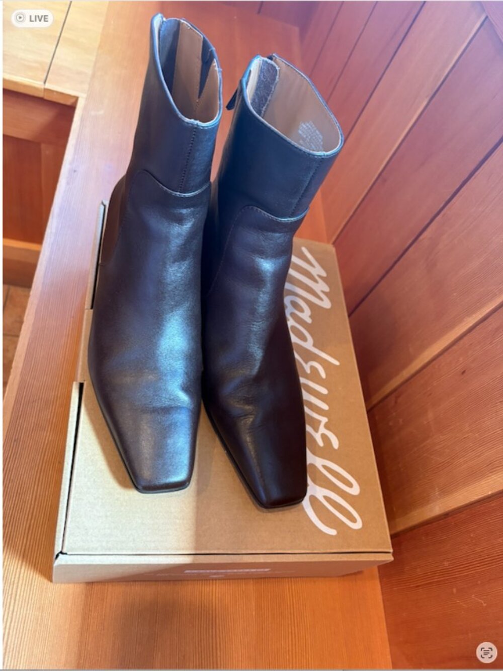Madewell The Lexie Ankle Boot in Leather Size 7.5 (23.8 cm)